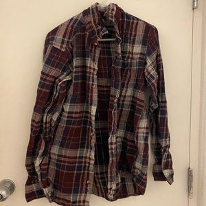 Oversized red flannel